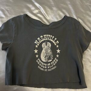 brandy melville john galt shirt cropped